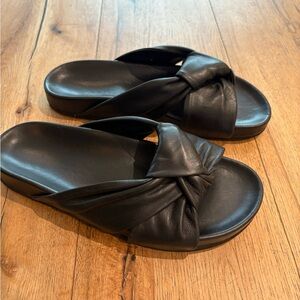 Jenni Kayne shoes - black leather sandals